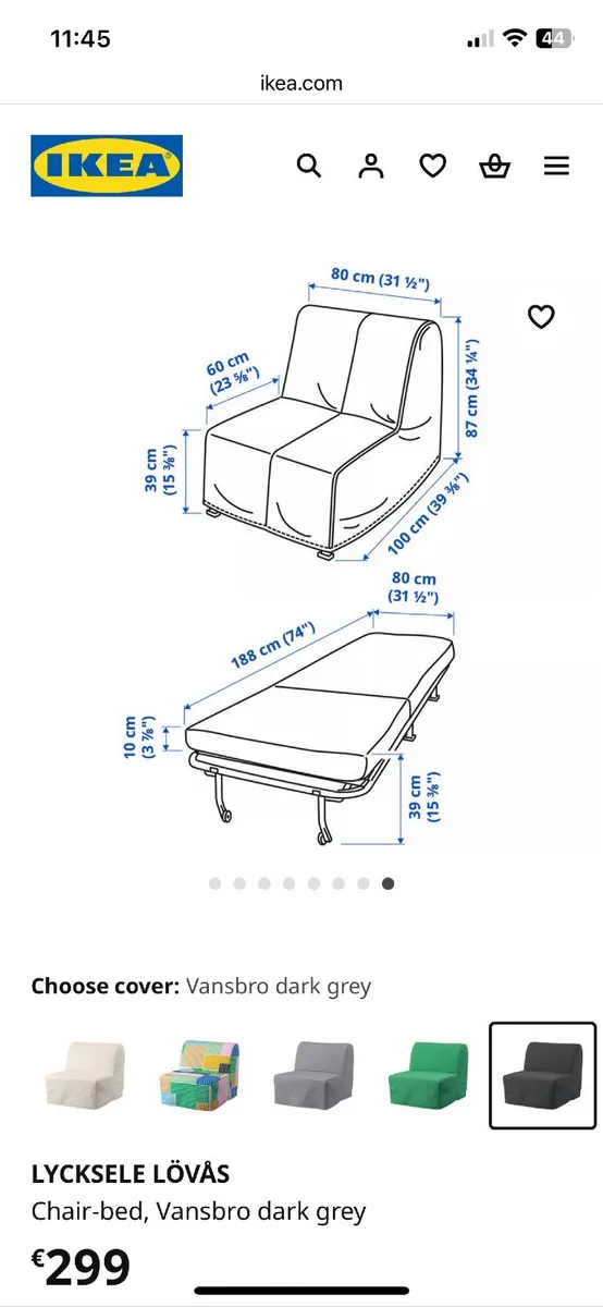 IKEA chair bed - Image 2