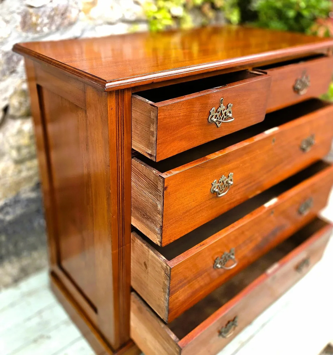 Edwardian Mahogany Chest- Circa 1900 - Image 4