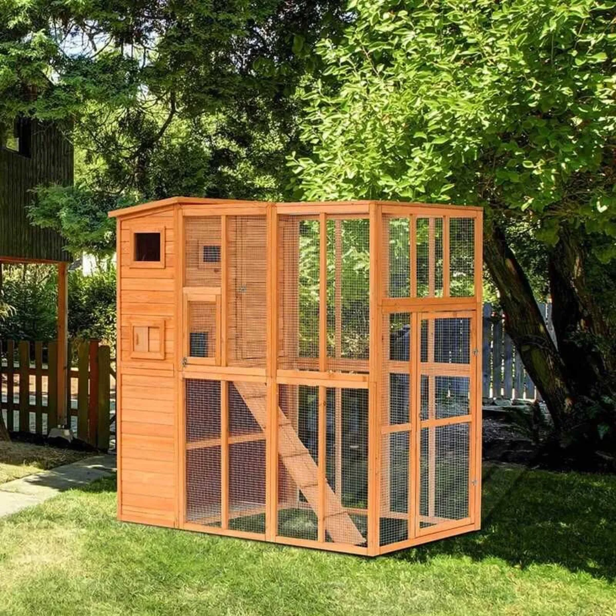 Wooden outdoor catio