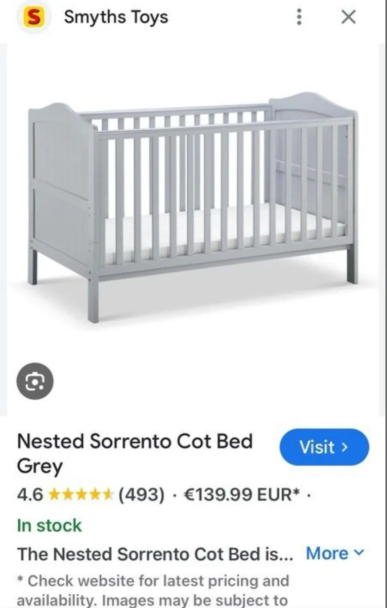 Cot bed - Image 1