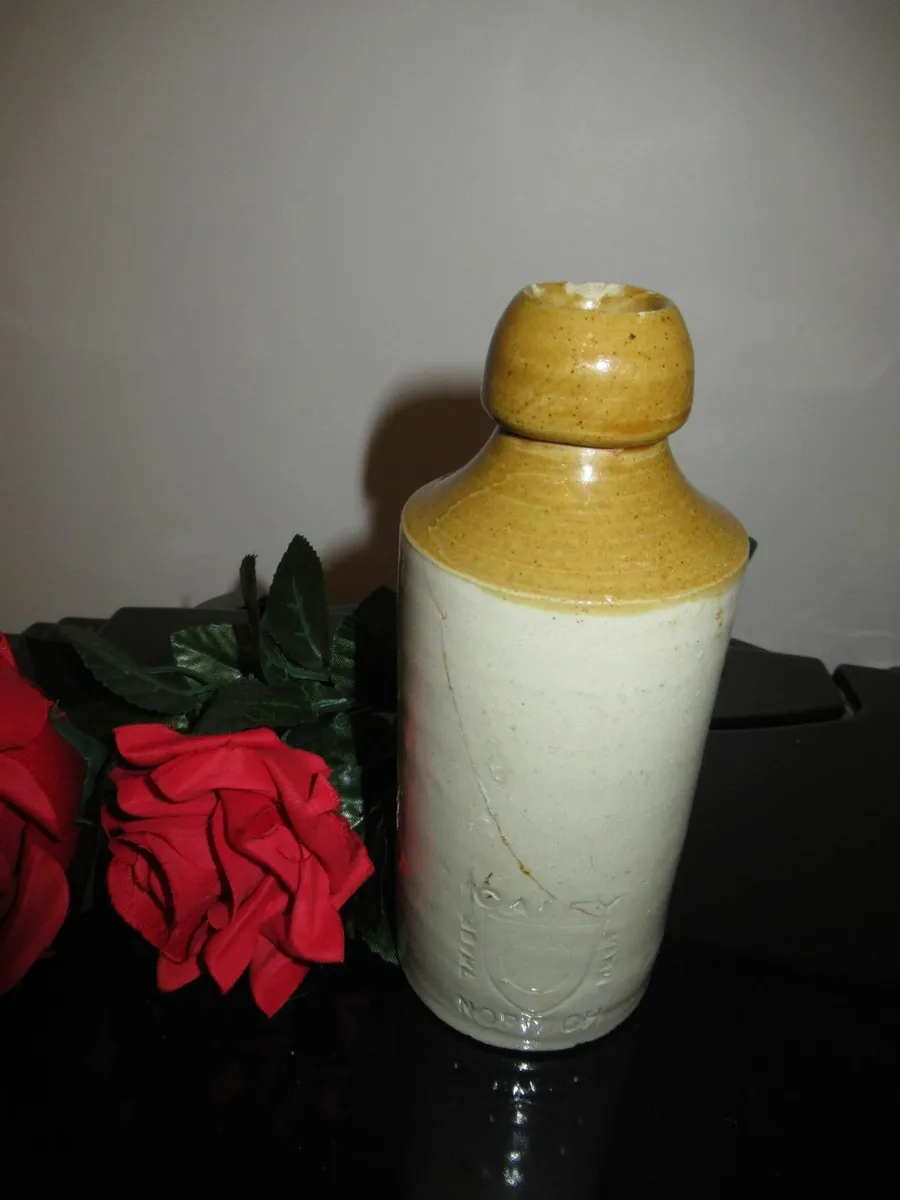 ANTIQUE cottage  earthenware BOTTLE ANCHOR flagon - Image 3