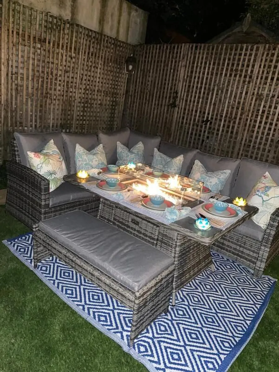 Fire Pit Garden Suite and Storage Box - Image 4