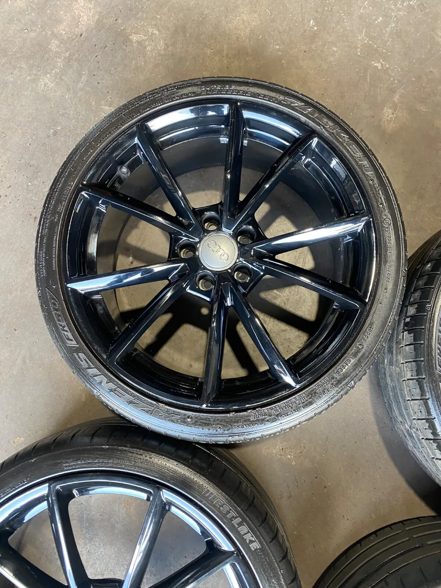 19inch Audi a4 a6 alloy wheels and tyres - Image 2