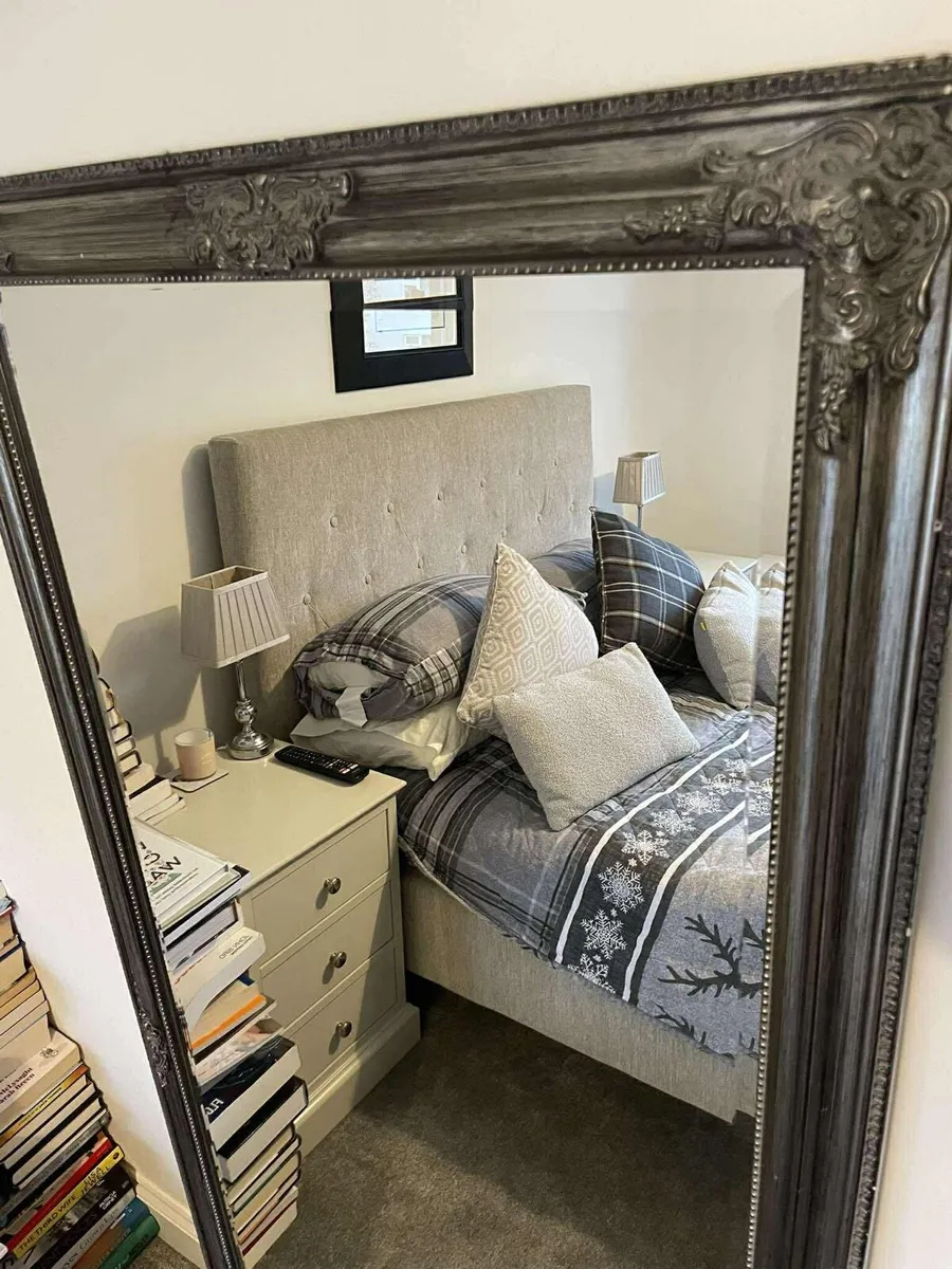 Large Wall Mirror 160x73cm Chelsea Espresso Frame - Image 4