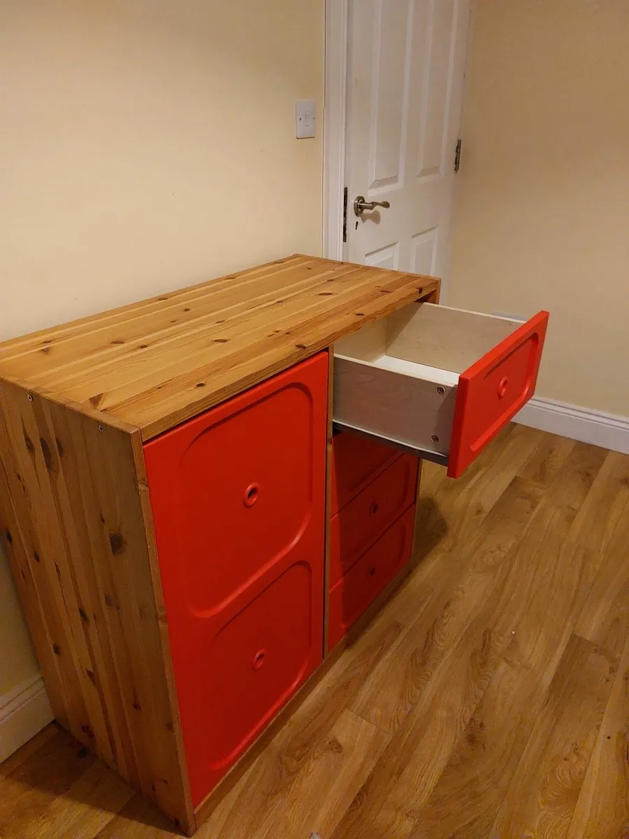 IKEA Trofast Storage with 2 shelves and 4 drawers - Image 3