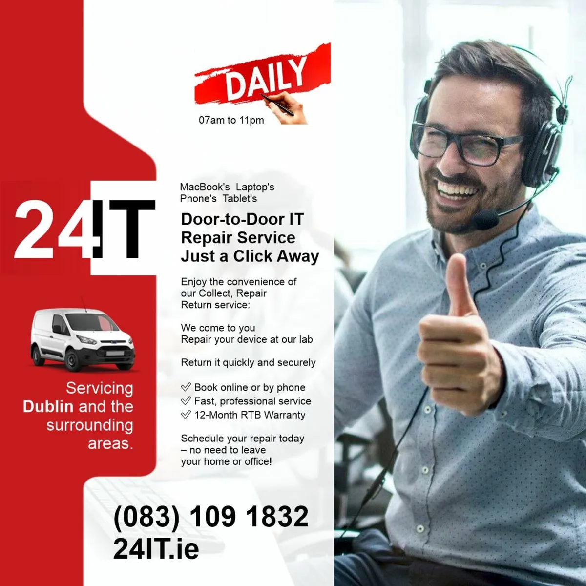 24IT.ie – Door-to-Door IT Repairs at Great Prices! - Image 1