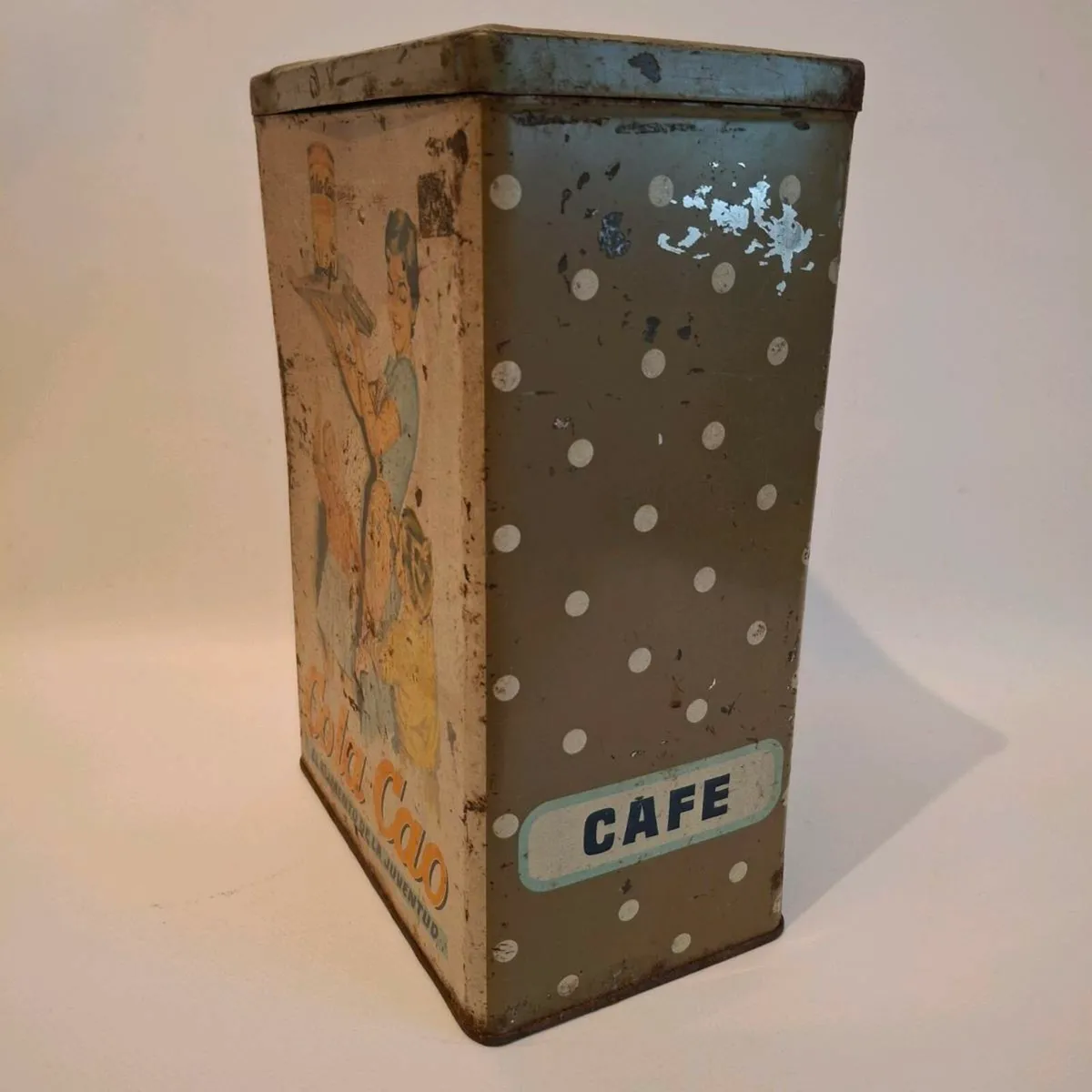 1950's Cola Cao Advertising Tin - Image 3