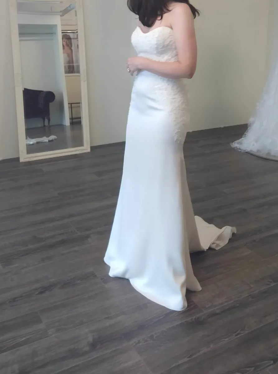 Wedding dress Paloma blanca size 10 - Image 4
