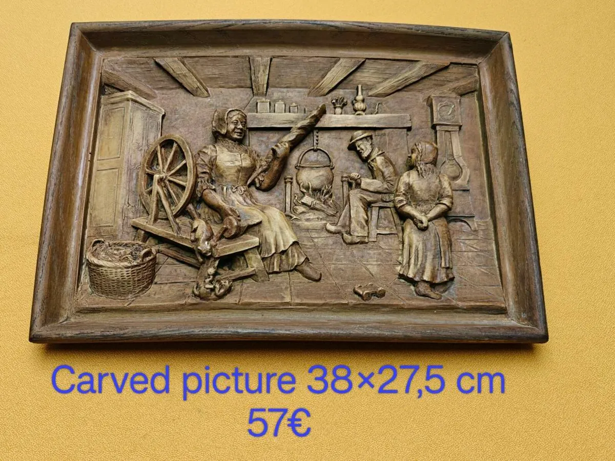 Carved picture, wall decoration