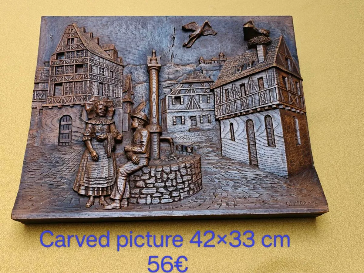 Carved picture, wall decoration