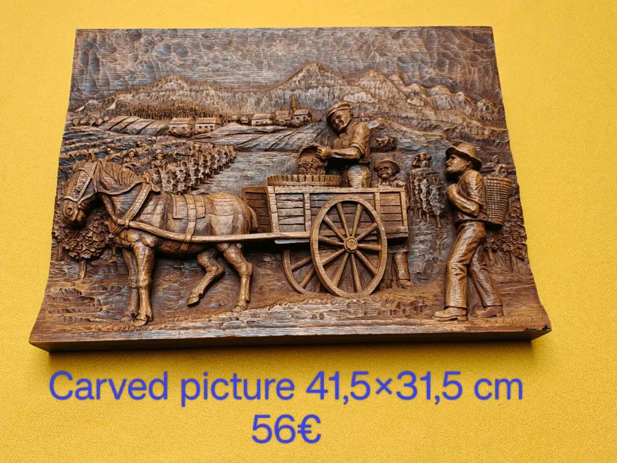 Carved picture, wall decoration