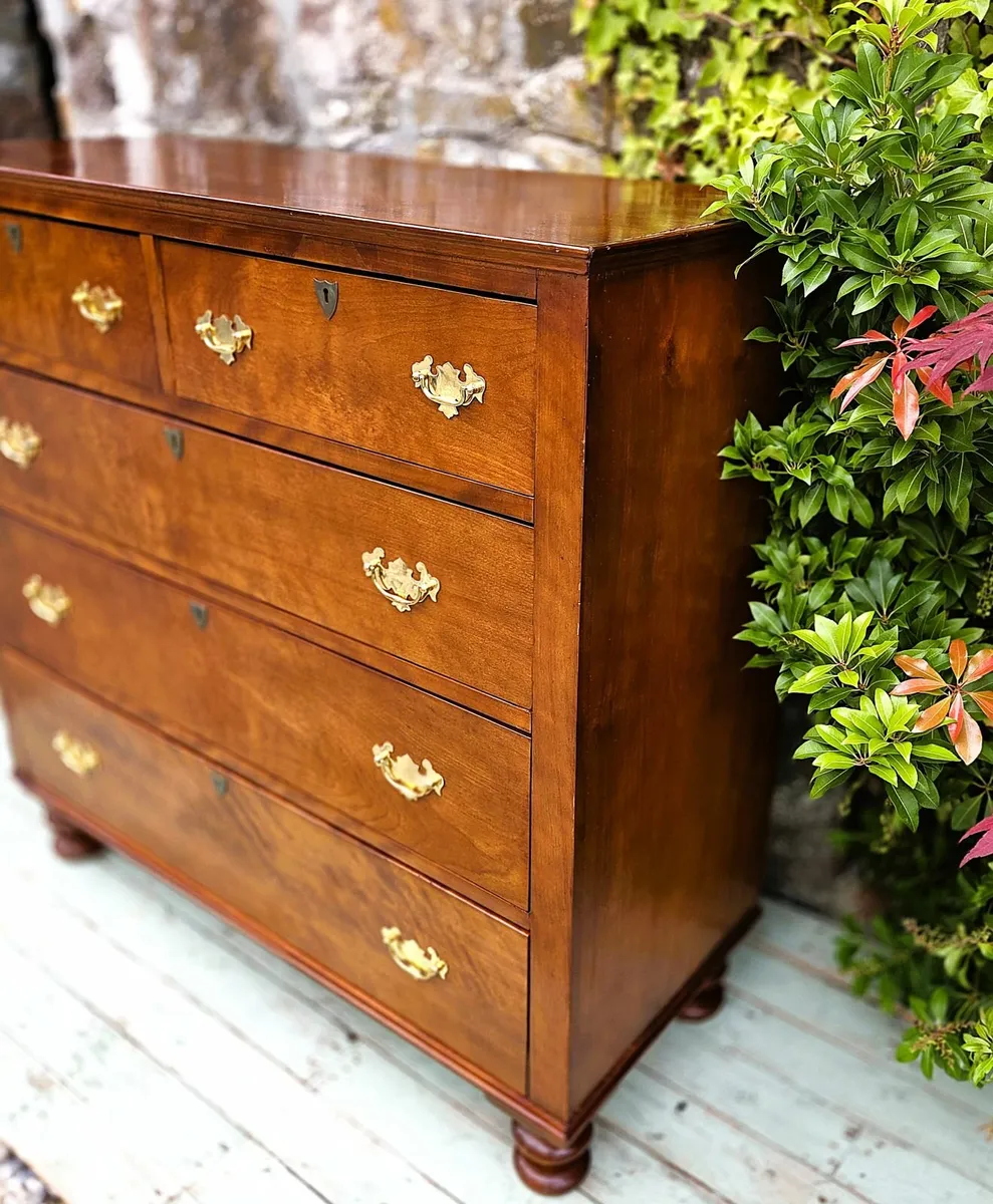 Antique Mahogany Chest- Circa 1920 - Image 4