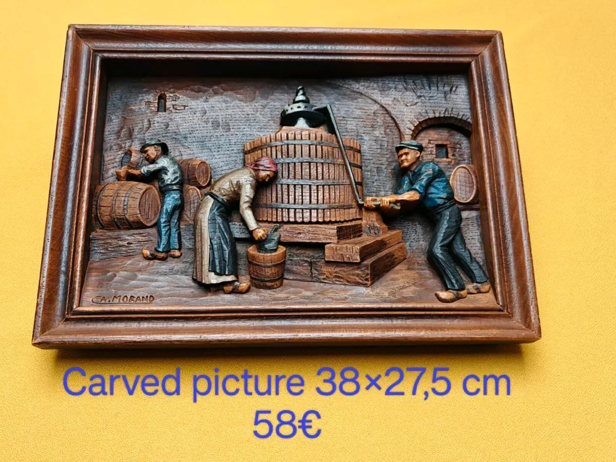 Carved picture, wall decoration