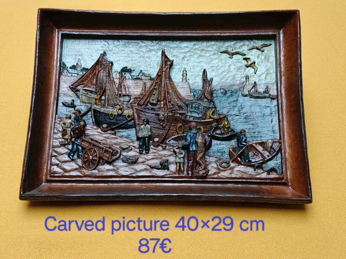 Carved picture, wall decoration