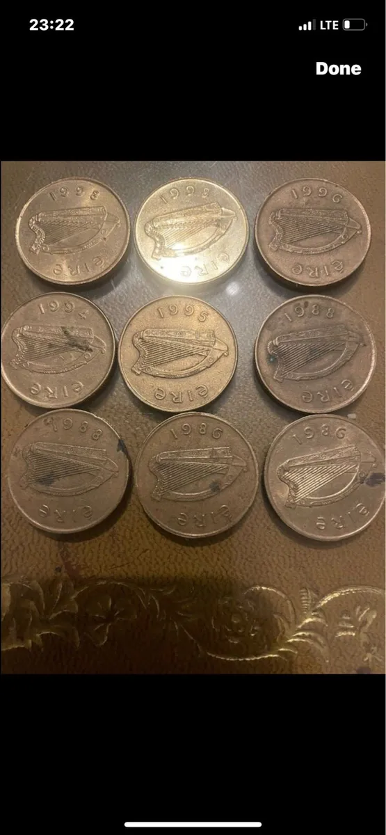 Old Irish 20p coins - Image 3