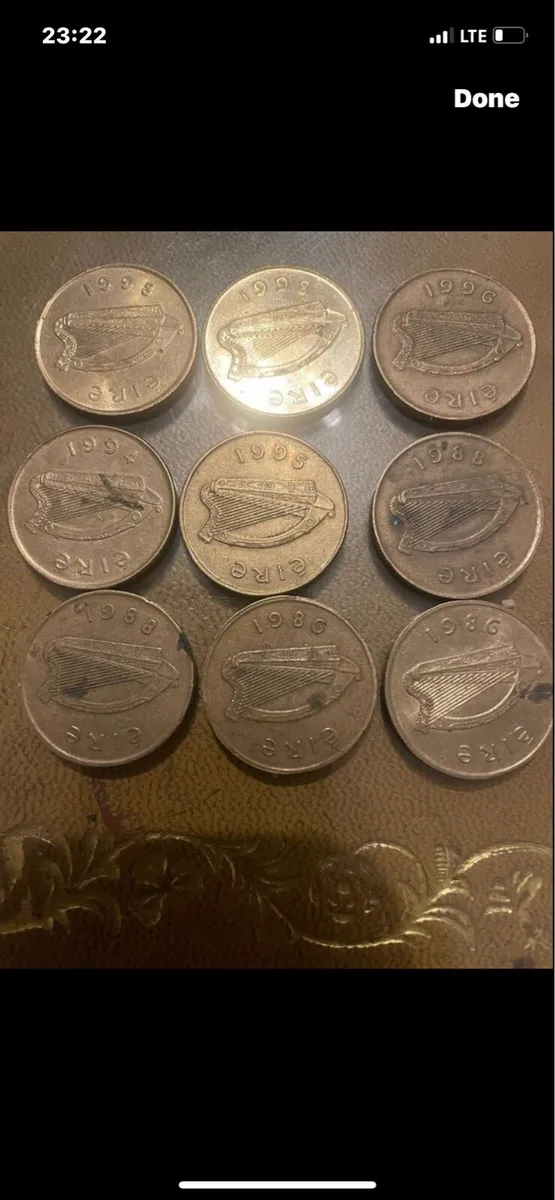 Old Irish 20p coins - Image 4