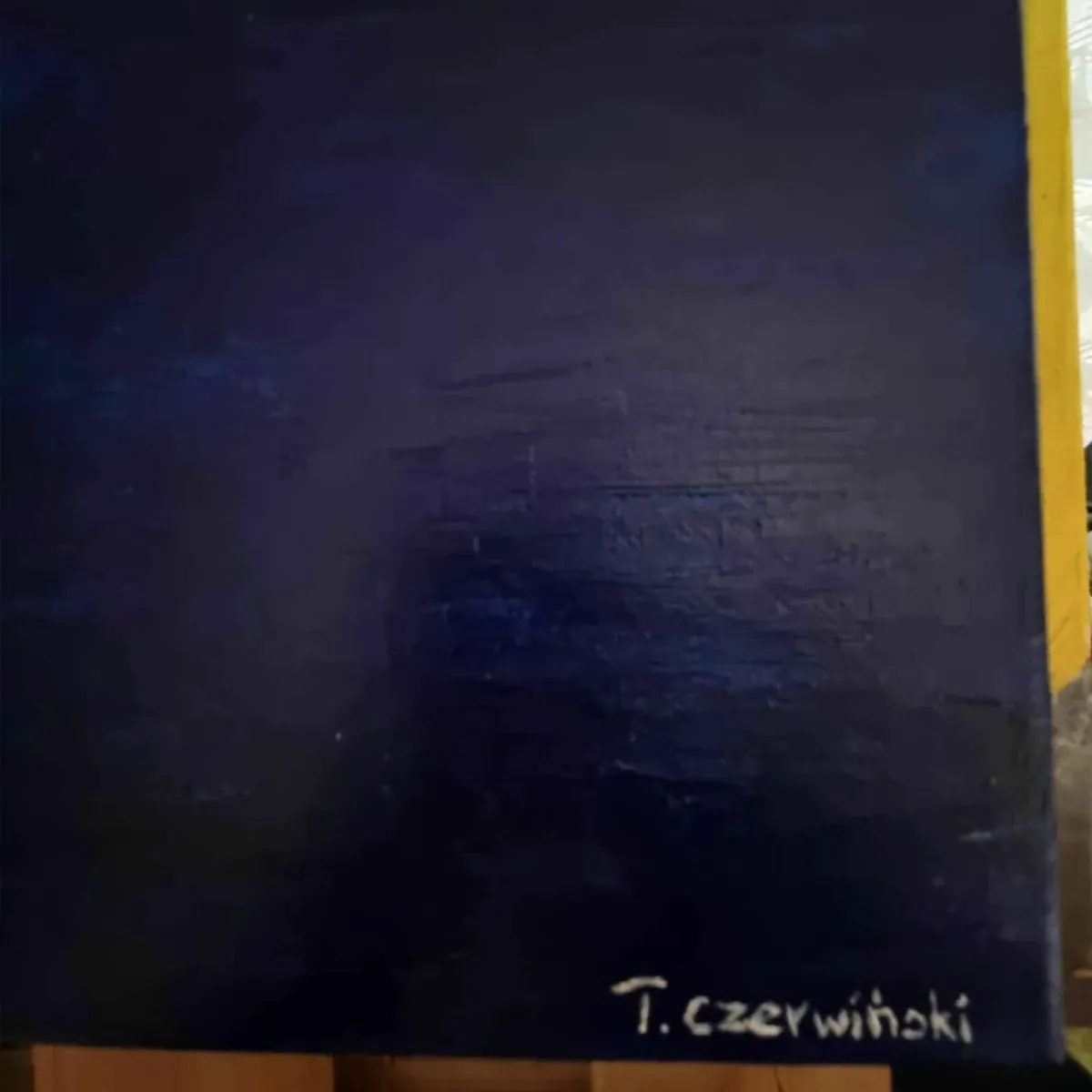 Original Oil Painting Canvas Signed Abstract Art - Image 2