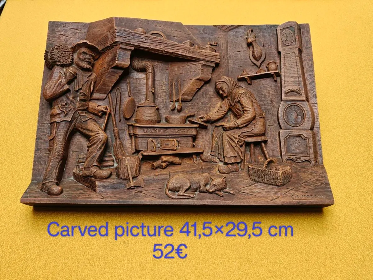 Carved picture, wall decoration