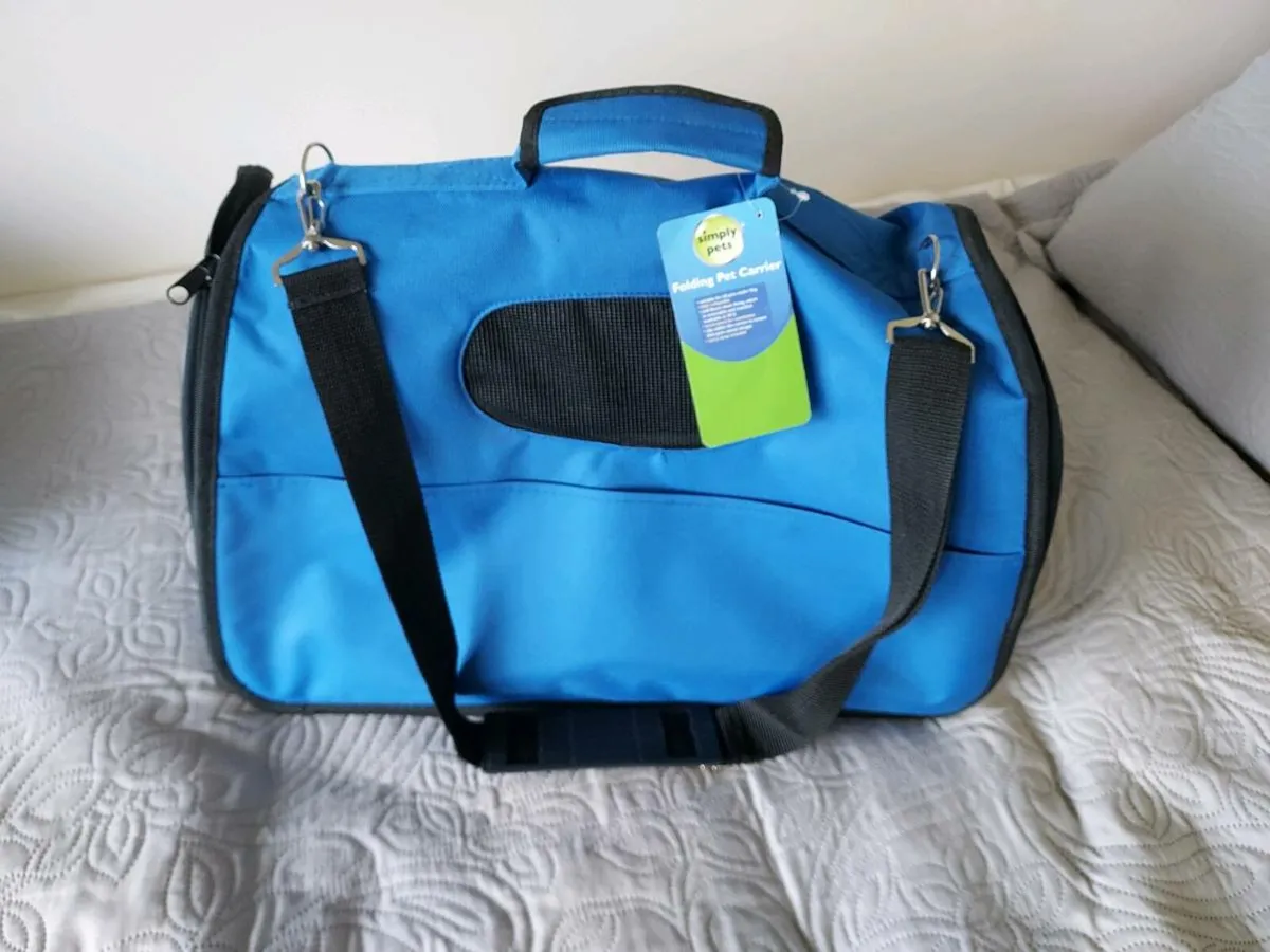 Folding Cat Carrier New - Image 1