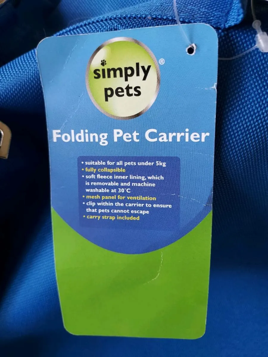Folding Cat Carrier New - Image 3