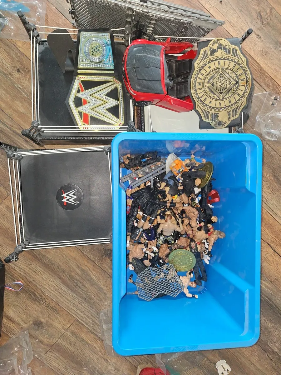 Wwe wrestling figures and rings - Image 2