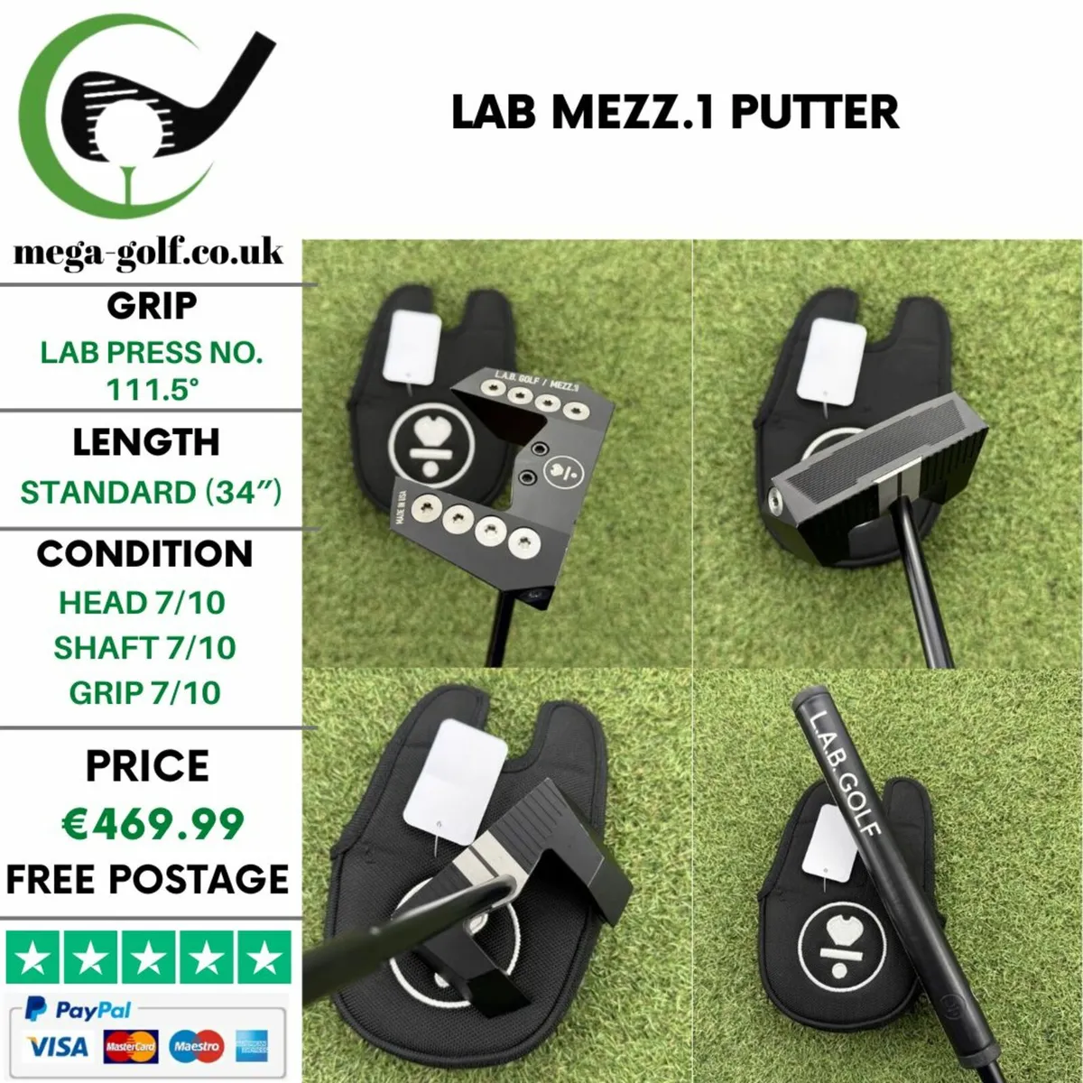 LAB MEZZ.1 PUTTER / 33″ - Image 1