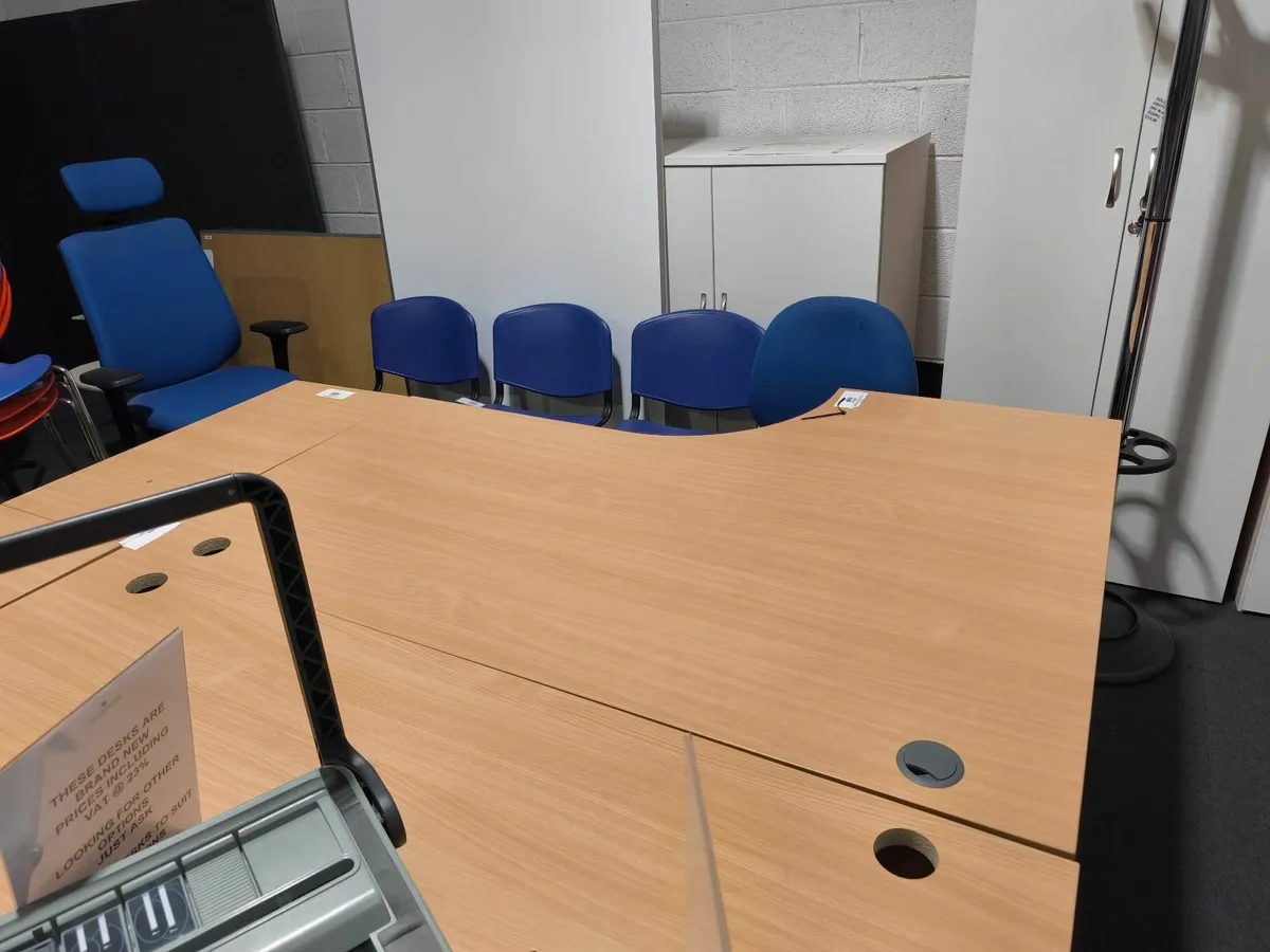 Office desk with pedestal