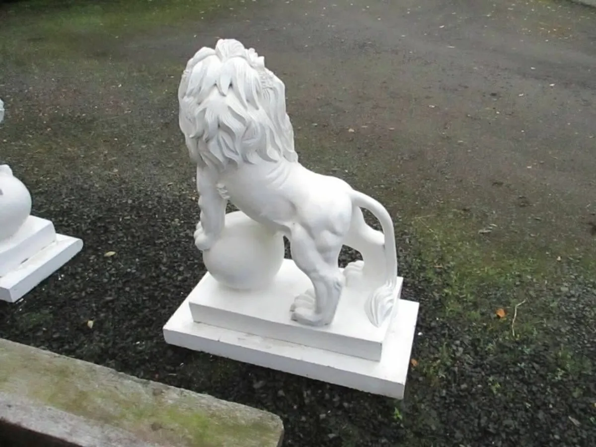 Pair Of Large Lions - Image 3