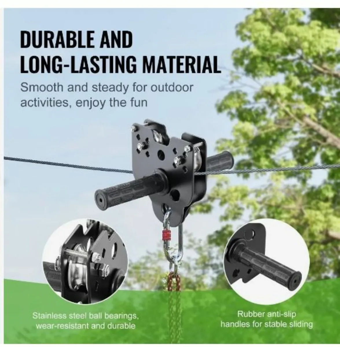 Zipline Kit for Kids and Adult, 48.77 m - Image 4