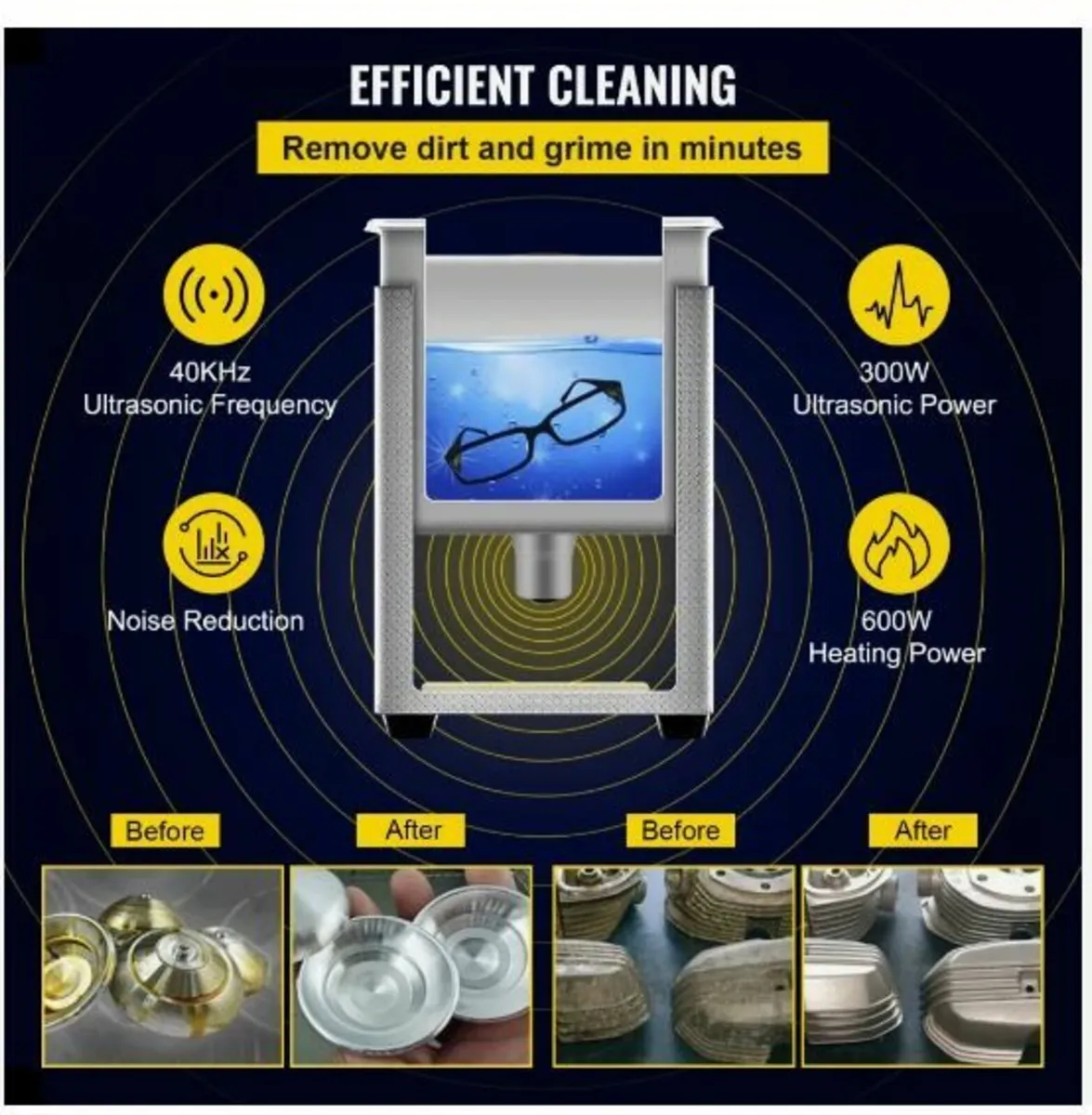 15L Digital Ultrasonic Cleaner Heater Timer 600W - Image 4