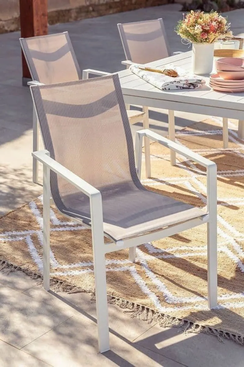 End Of Stock Sale - Cannes Outdoor Chair - White