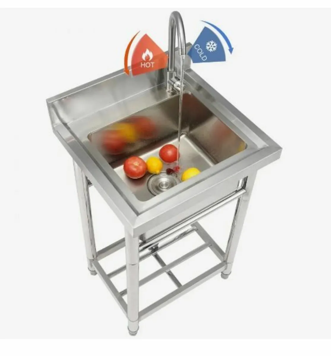 Stainless Steel Utility Sink, 1 - Image 1