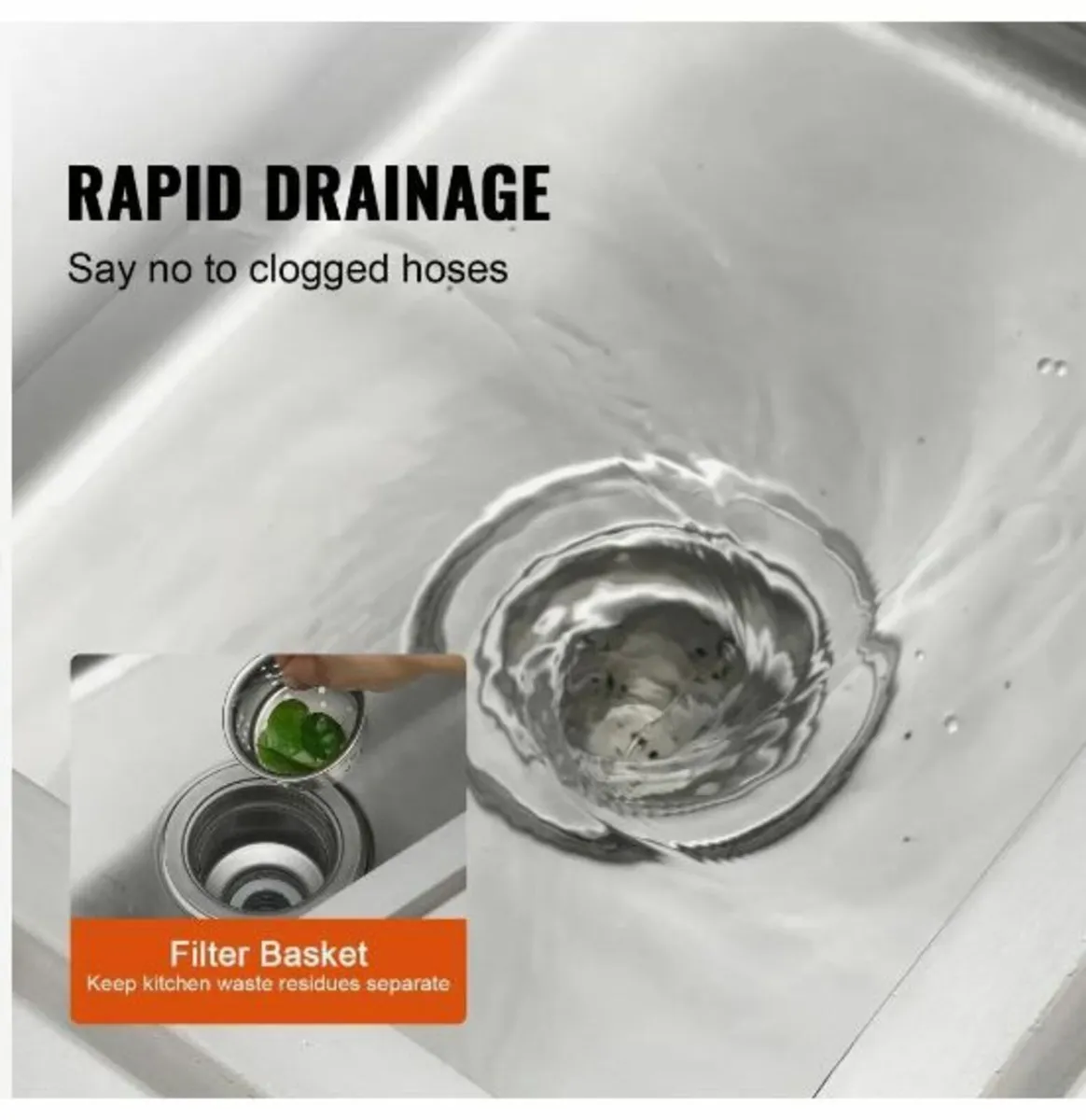 Stainless Steel Utility Sink, 1 - Image 3