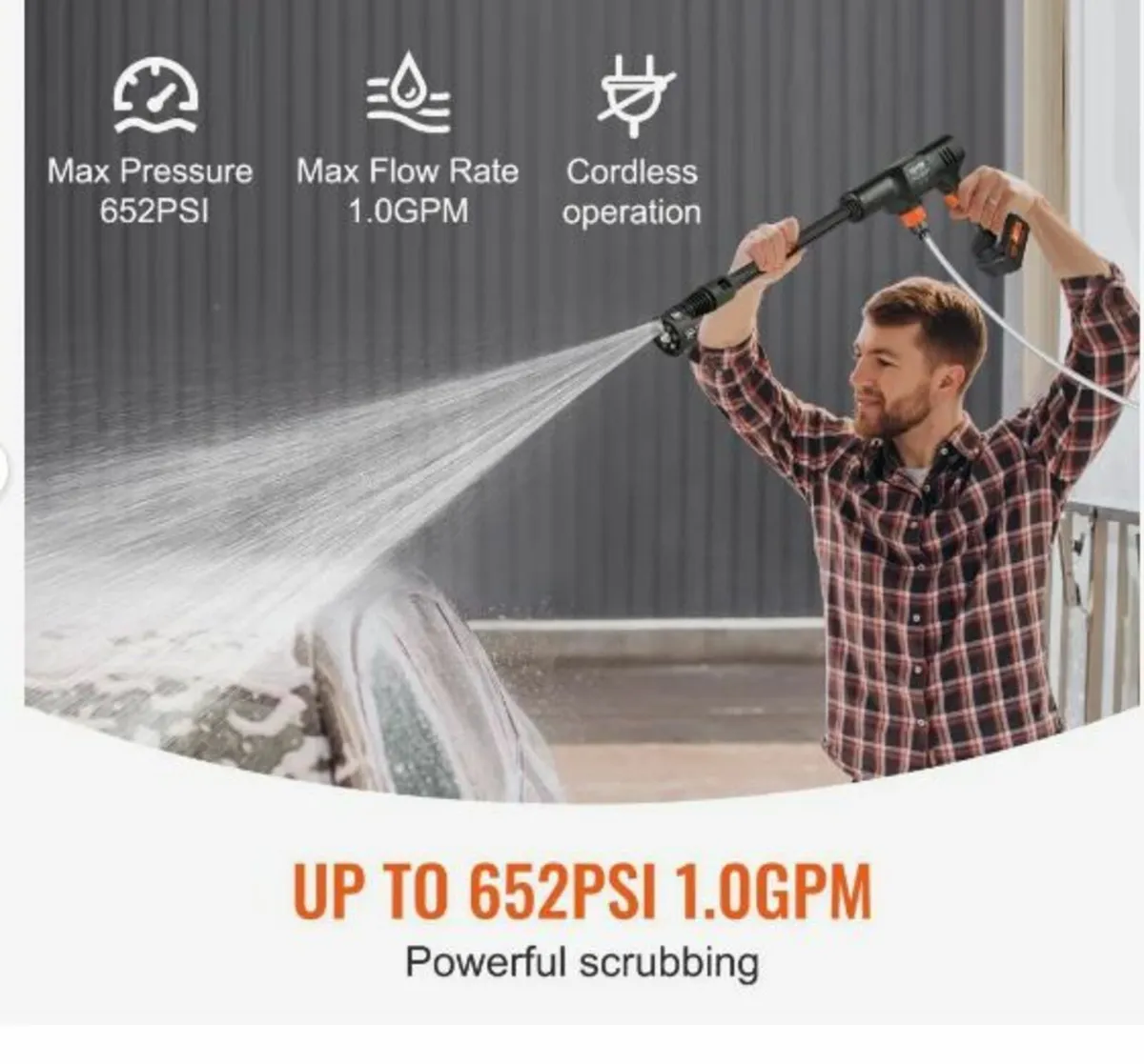 High Pressure Cordless Washer Cleaner Portable - Image 2