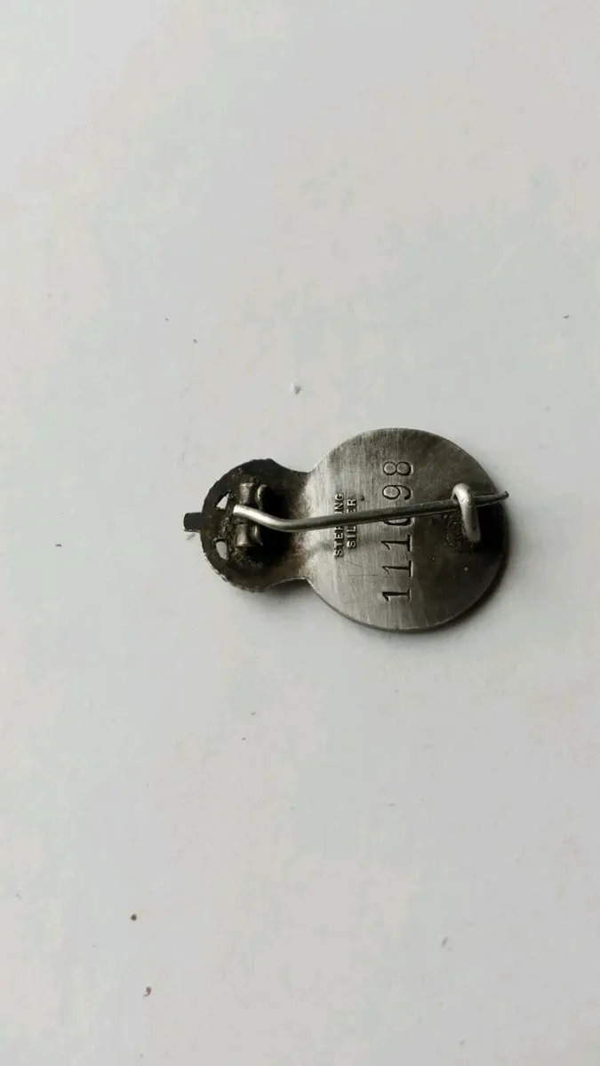 Antique WW2  AFS  silver badge - Image 2