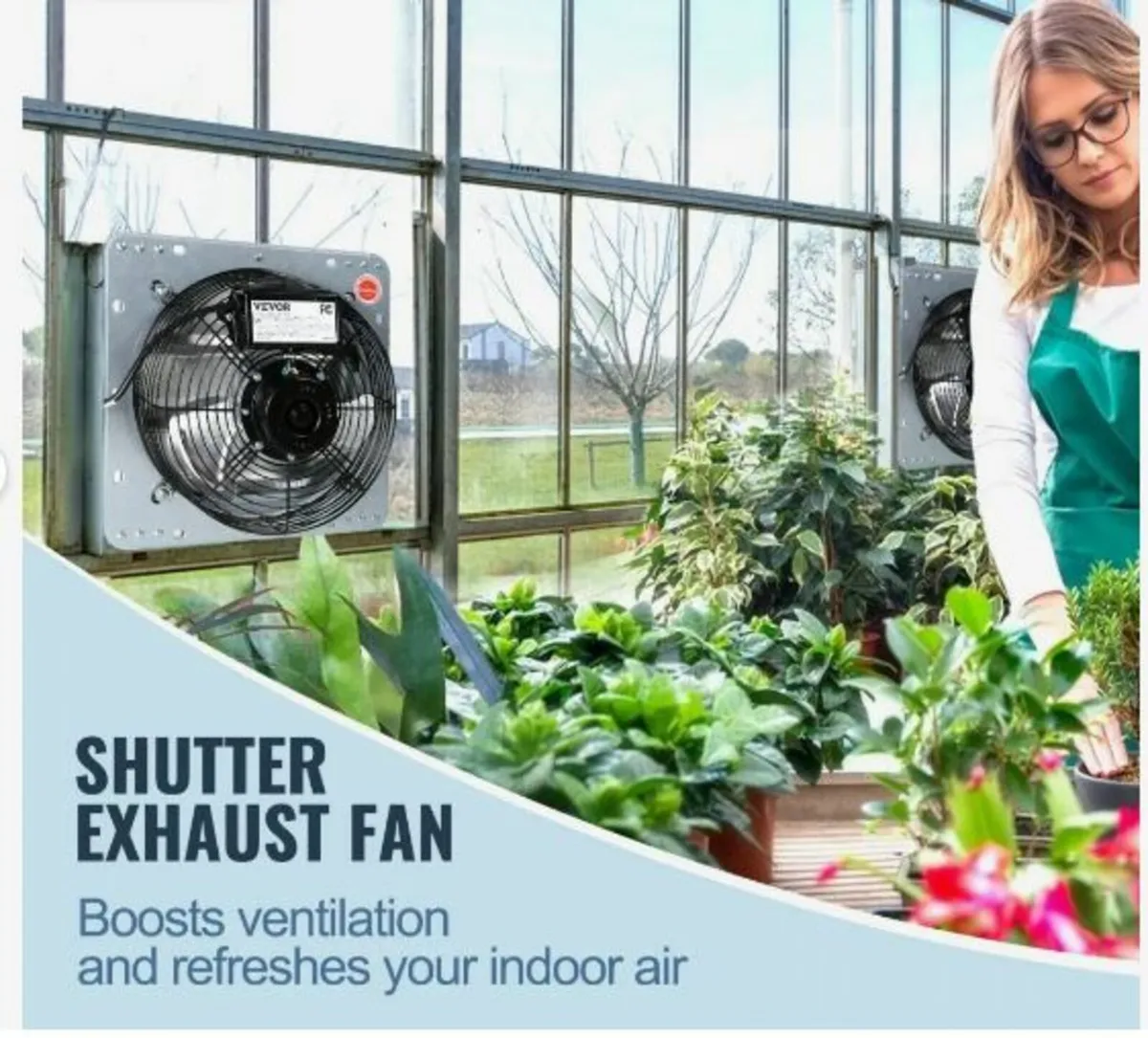 Shutter Exhaust Fan Shop Exhaust Fan 406 mm - Image 2