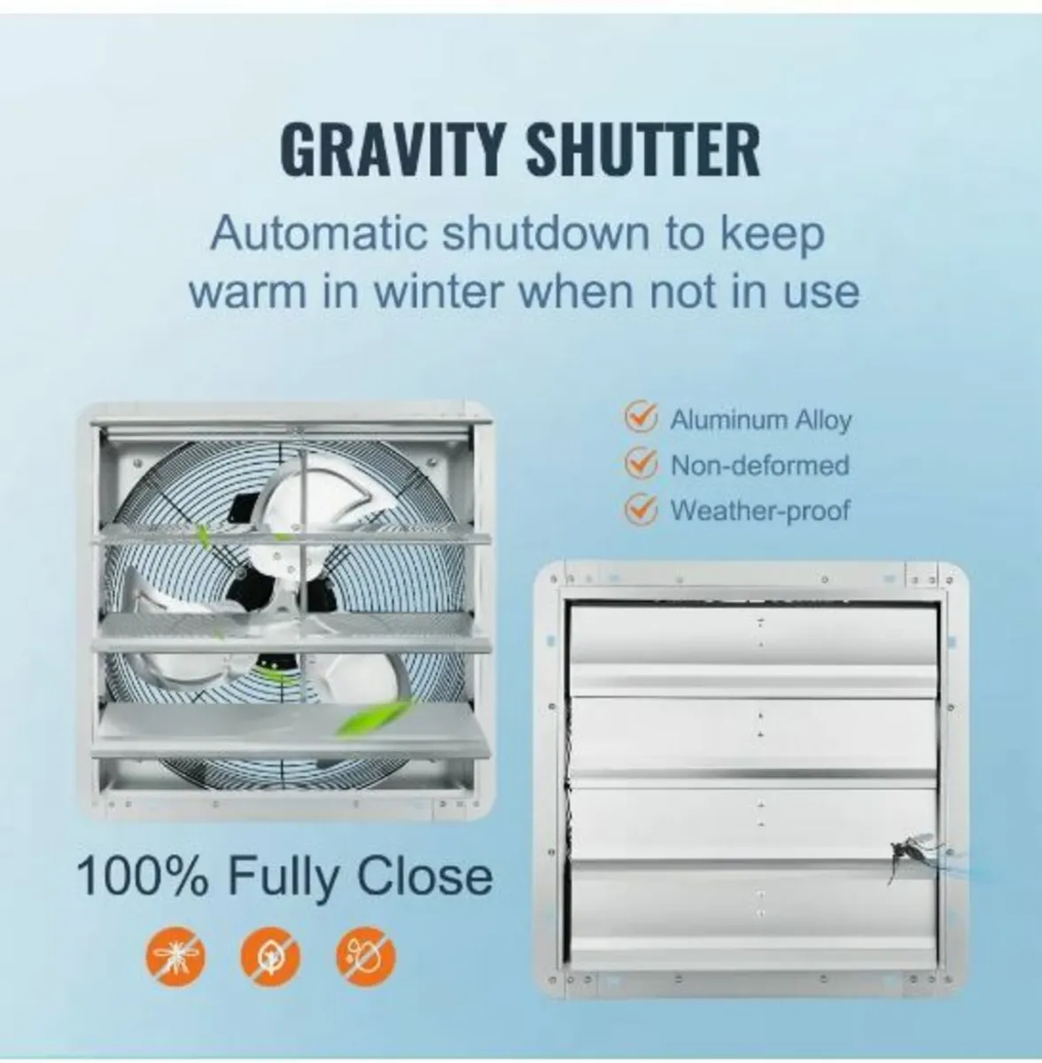 Shutter Exhaust Fan Shop Exhaust Fan 406 mm - Image 4