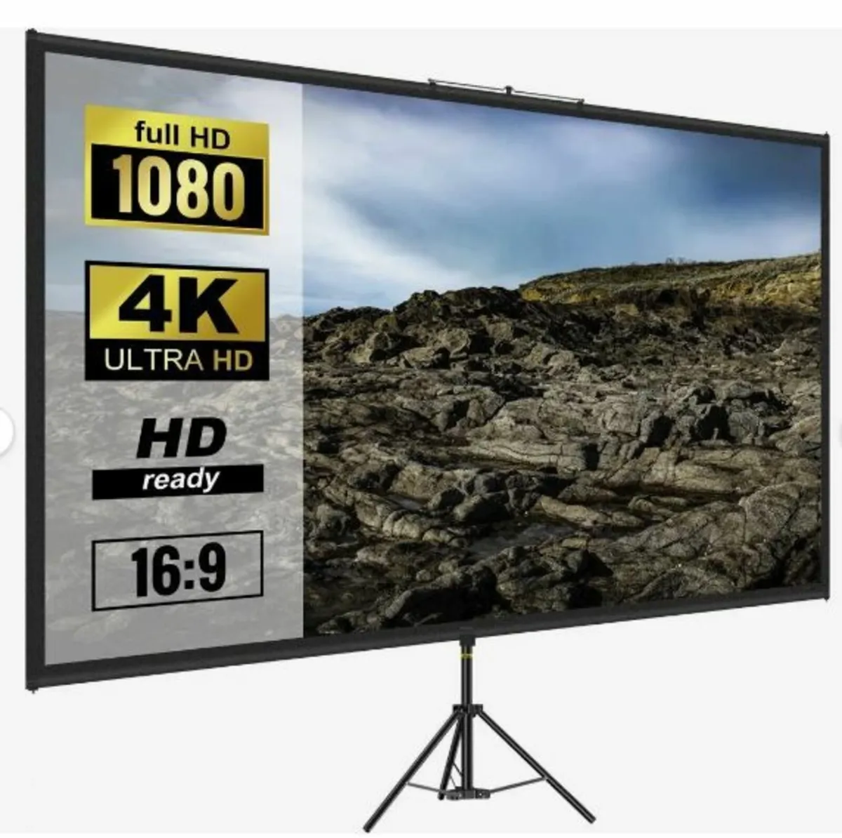 Tripod Projector Screen with Stand 70 inch - Image 1