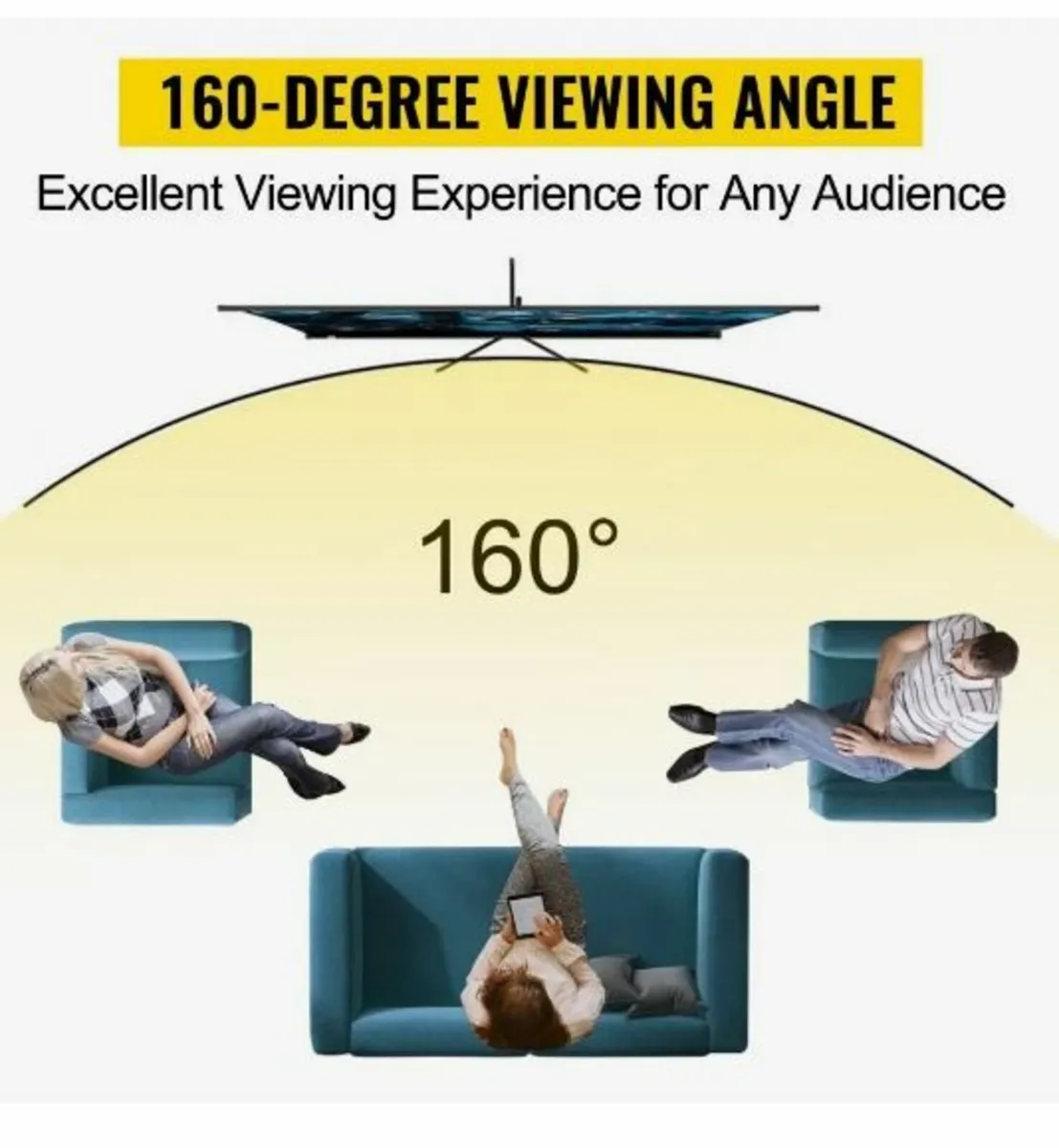Tripod Projector Screen with Stand 70 inch - Image 3