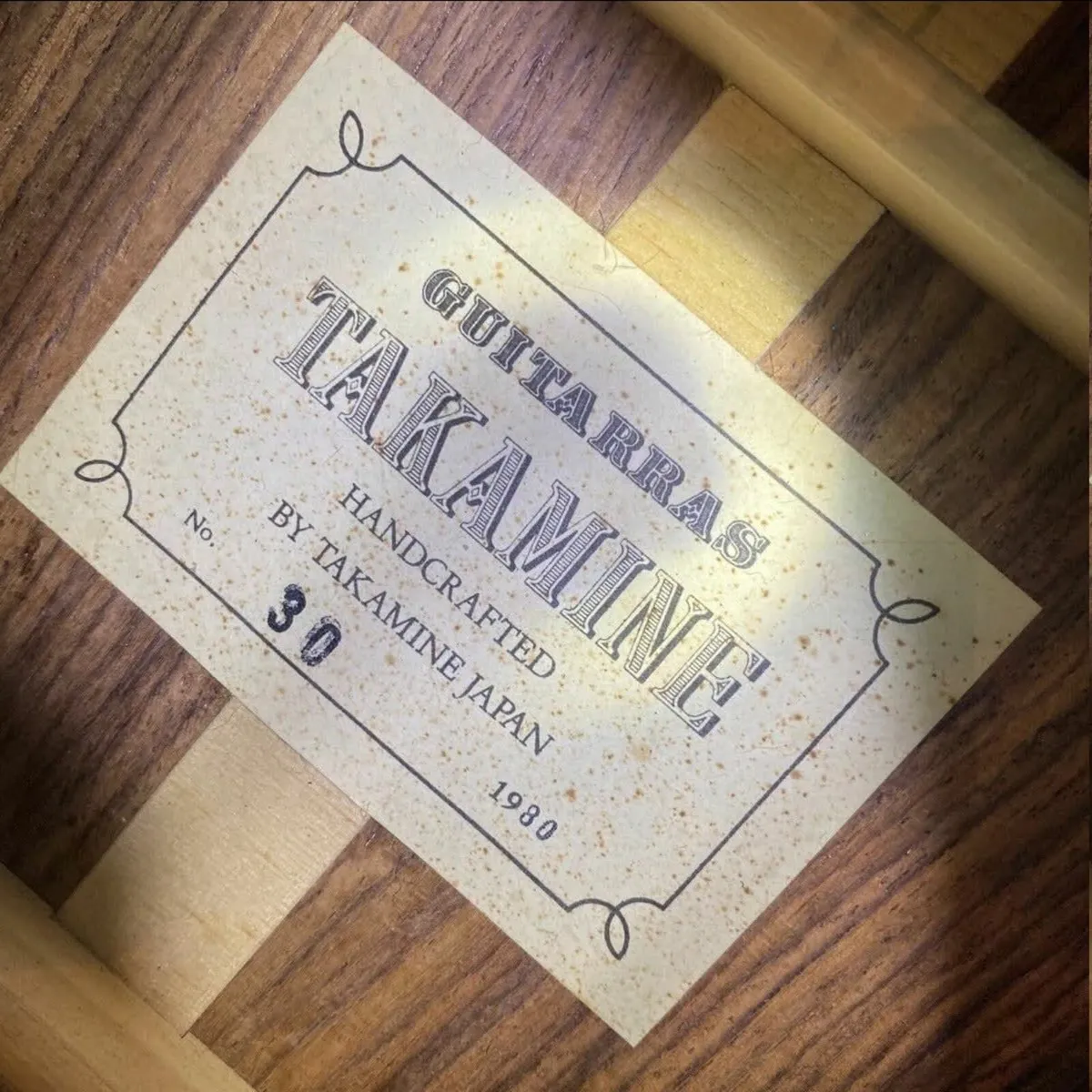 Takamine No.30 Classical Guitar 1980 - Image 2