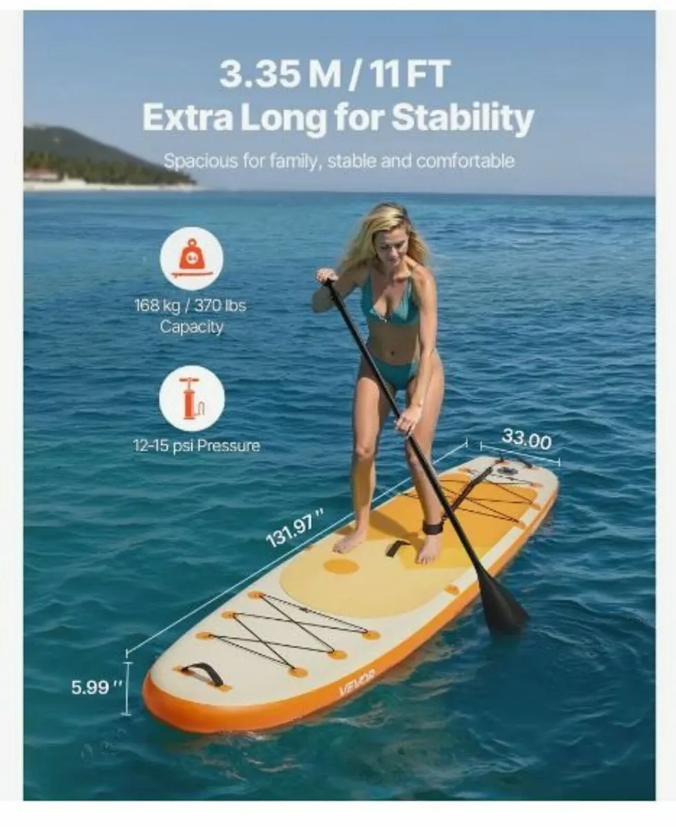 Inflatable Stand Up Paddle Board 3.35m - Image 2