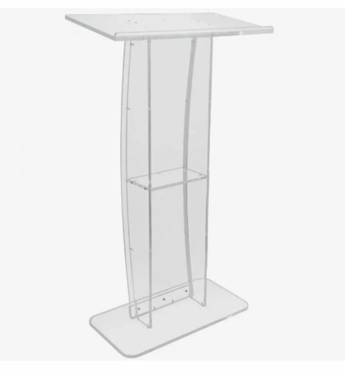 Acrylic Podium, 119 cm Tall, Clear Acrylic Podium - Image 4