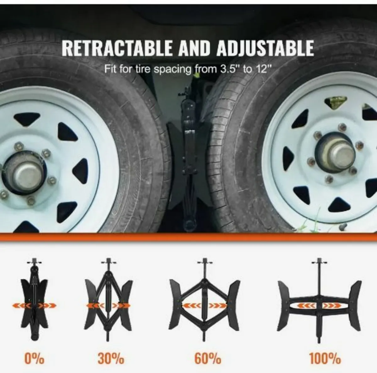 Wheel Chock Stabilizer 2 Sets for RV Travel Traile - Image 4