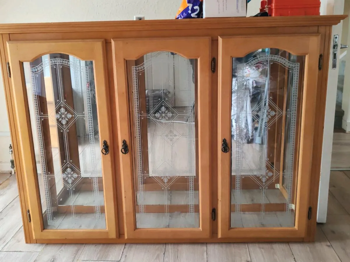 Glass cabinet door