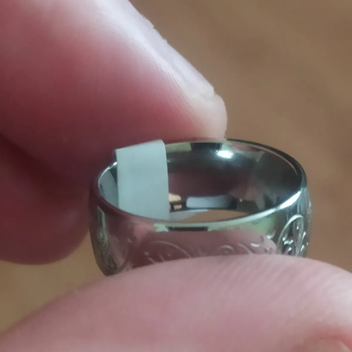 Unusual wedding ring ladies floral - Image 3