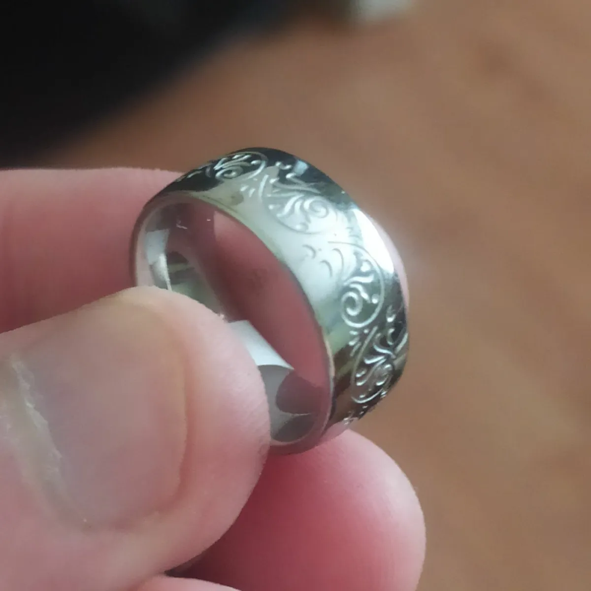 Unusual wedding ring ladies floral - Image 4
