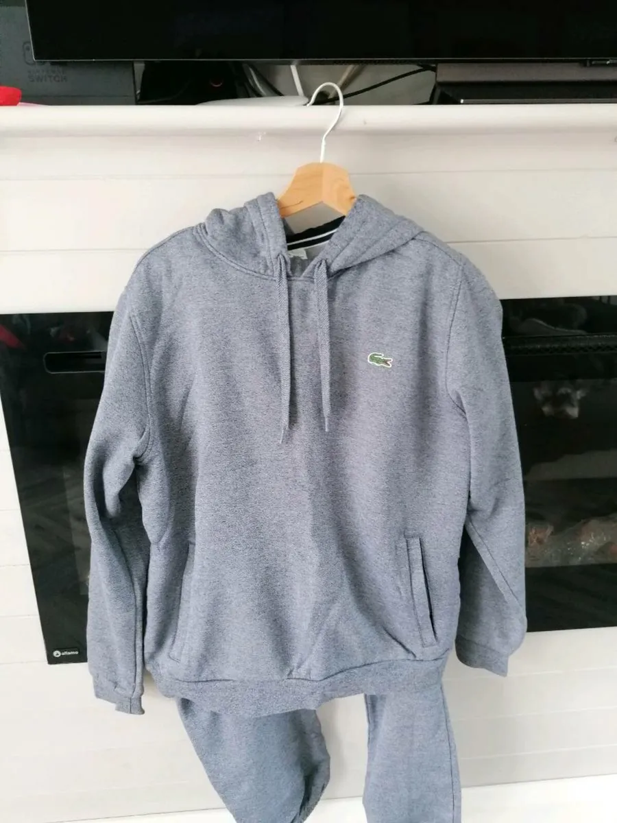 Beautiful mens Lacoste dark gray tracksuit - Image 1