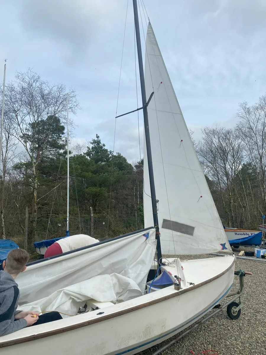 Sail Boat  - Wayfarer Sail # 9059 - Image 2