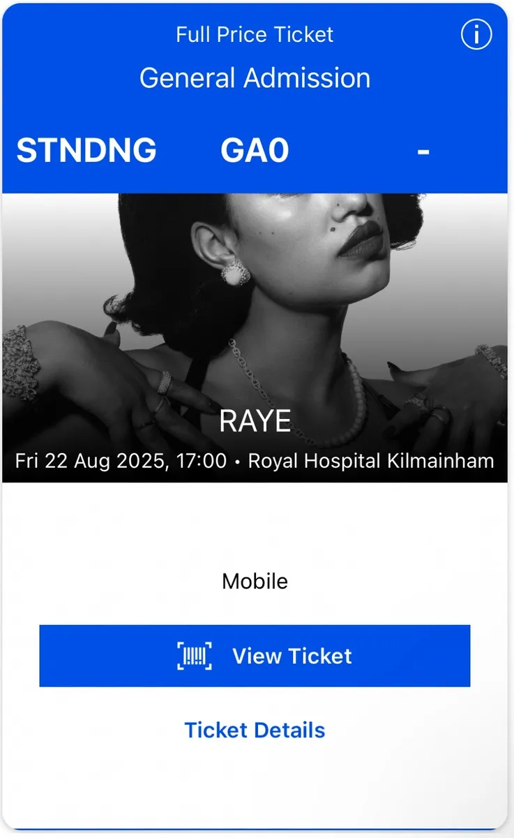 RAYE Concert tickets - Image 1