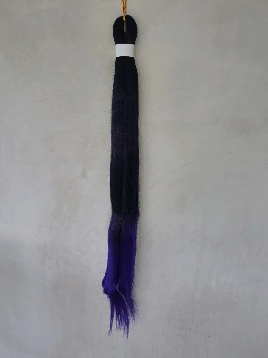 Hair Extensions Black Purple Ombr 76.2 cm - Image 2
